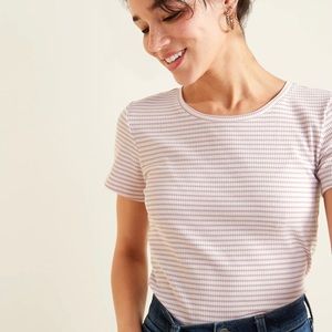 Pink and white striped shirt